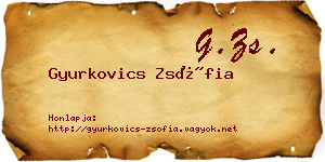 Gyurkovics Zsófia névjegykártya