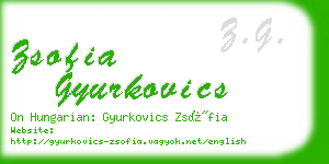 zsofia gyurkovics business card